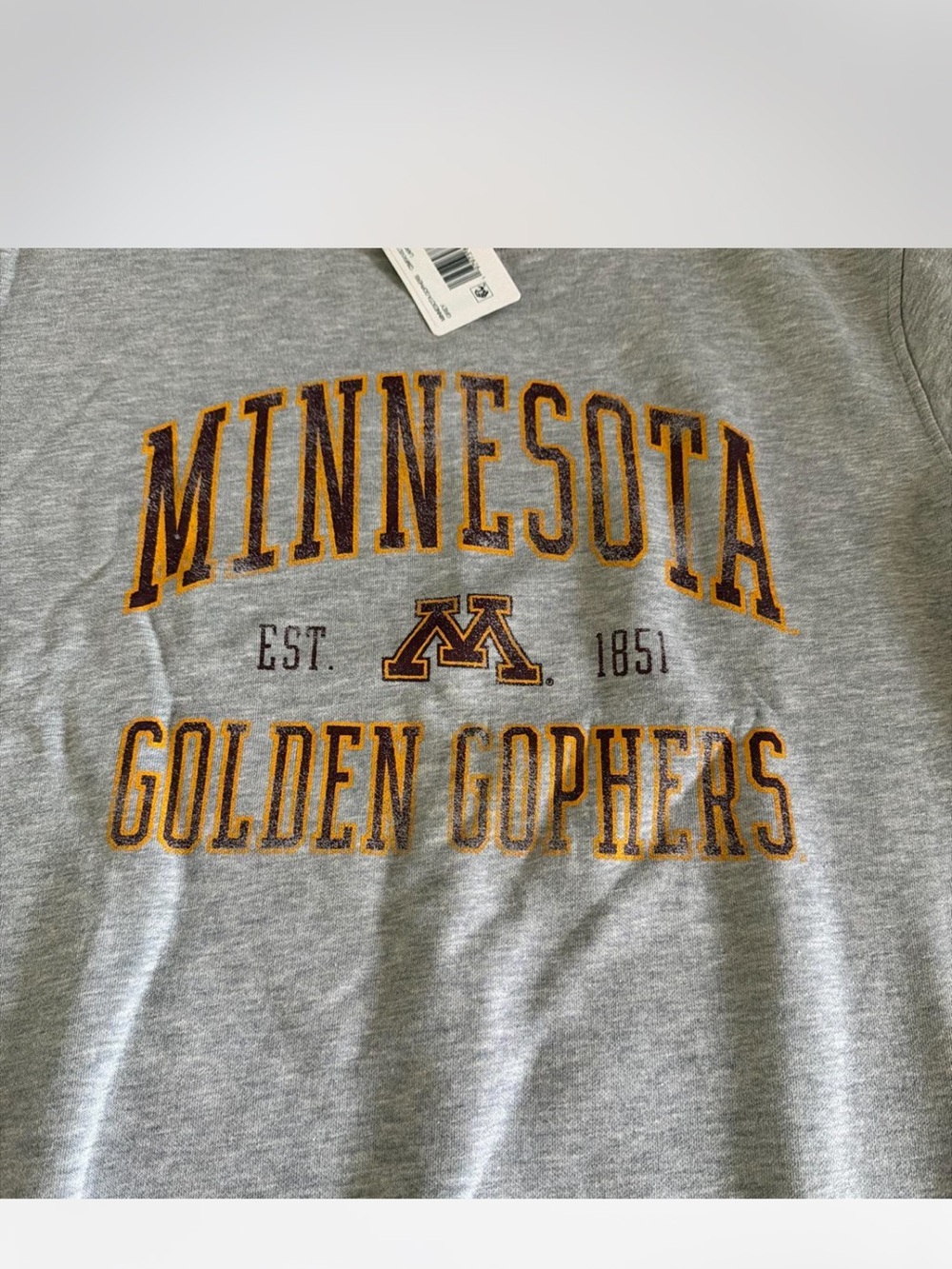 Champion Men's Gray Minnesota Golden Gophers Crewneck Sweatshirt- Large - NWT - Picture 2 of 5